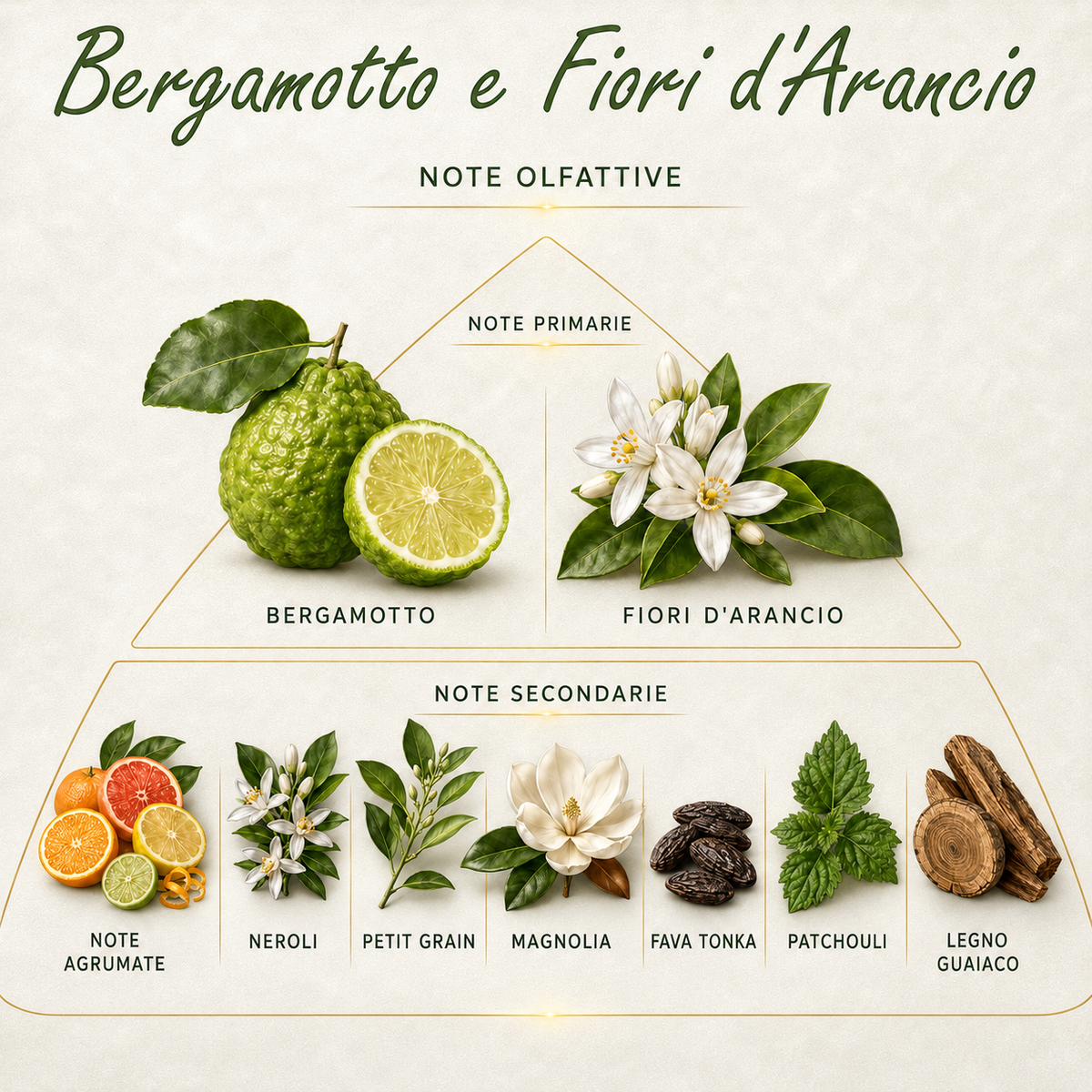 Candela Profumata 170 gr - Diffusore per Ambienti (Bergamotto e Fiori d'Arancia)
