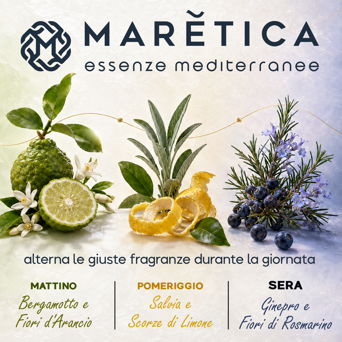 Candela Profumata 170 gr - Diffusore per Ambienti (Bergamotto e Fiori d'Arancia)