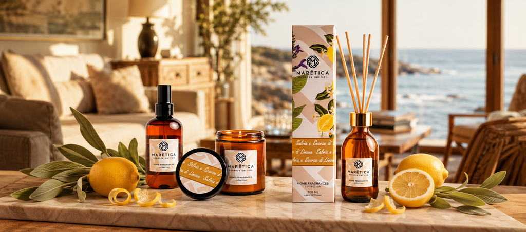 Diffusore a Bastoncini per Ambienti 100 ml (Salvia e Scorze di Limone)